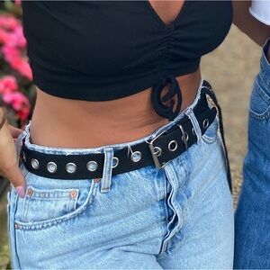 Adjustable Black Belt